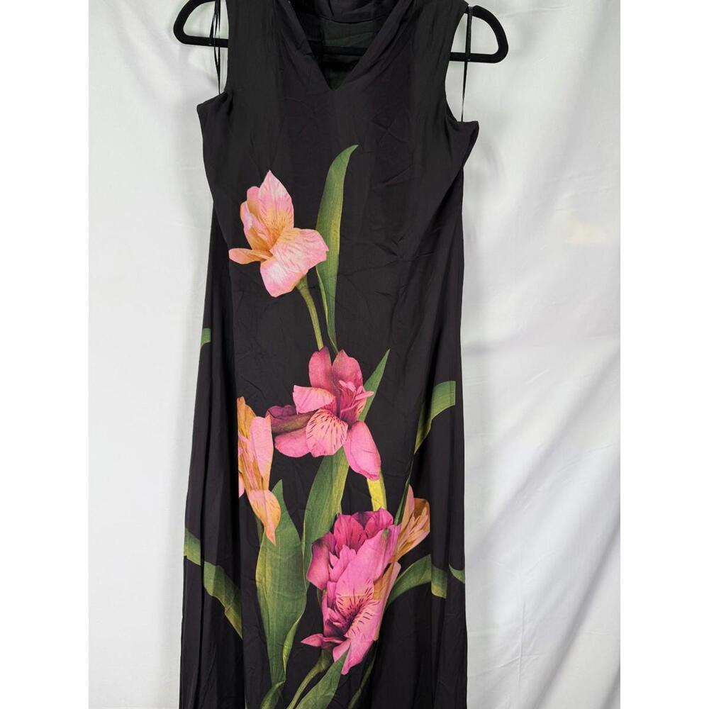 Ted Baker London Black Sleeveless Bow Maxi Dress Size XS minor fabric pull - Picture 10 of 10